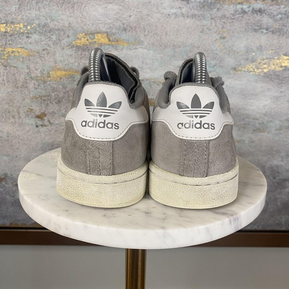 Adidas Campus Shoes Mens Size 6.5 Gray White Suede Low Top Sneakers BB0071 main image 10